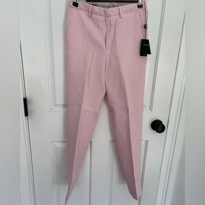 Boys Ralph Lauren Pink Linen  Trousers 16 brand new with tags